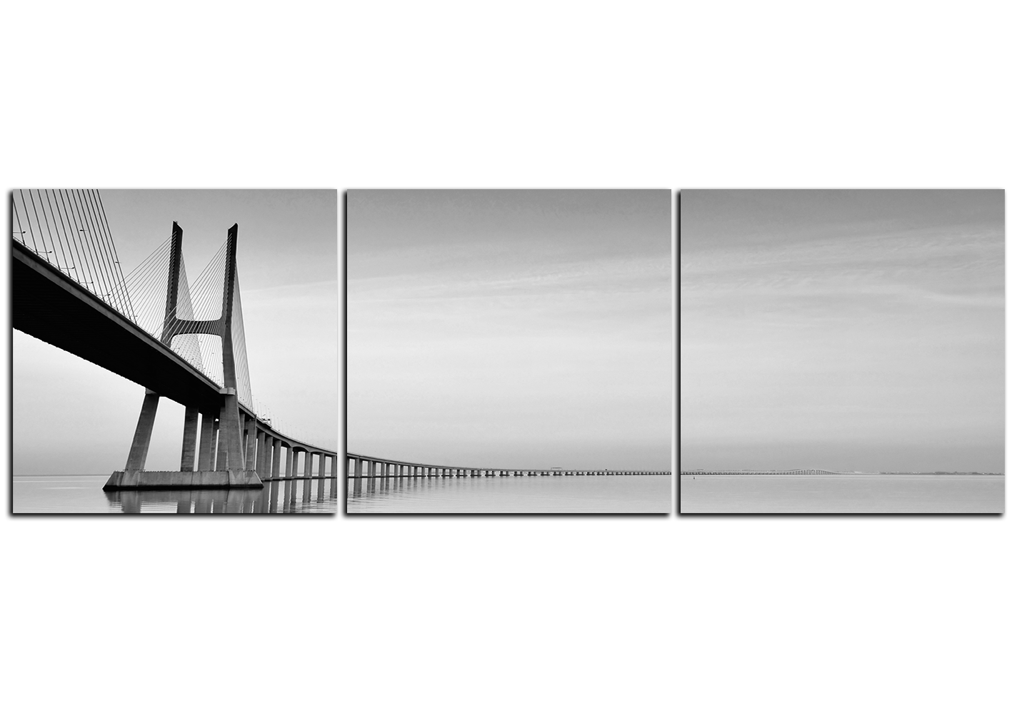 Obraz na plátně - Most Vasco da Gama - panoráma Obraz na plátně - Most Vasco da Gama - panoráma